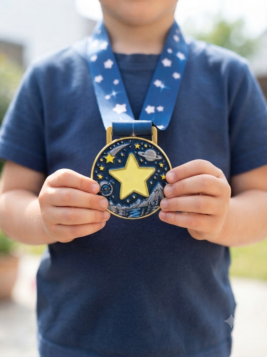 Selbstleuchtende Mutstern-Medaille für echte Helden