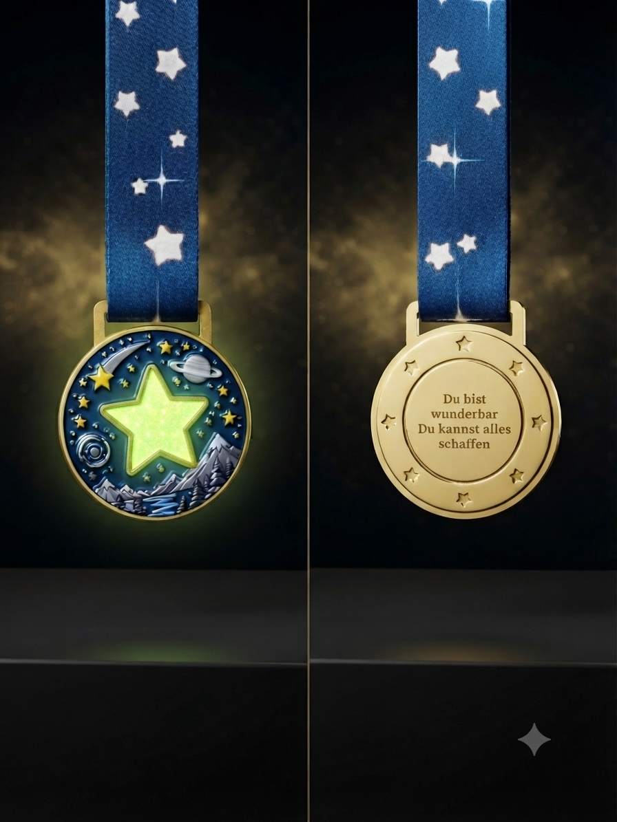 Selbstleuchtende Mutstern-Medaille für echte Helden
