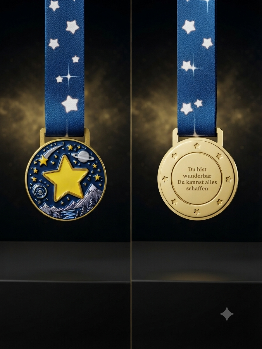 Selbstleuchtende Mutstern-Medaille für echte Helden