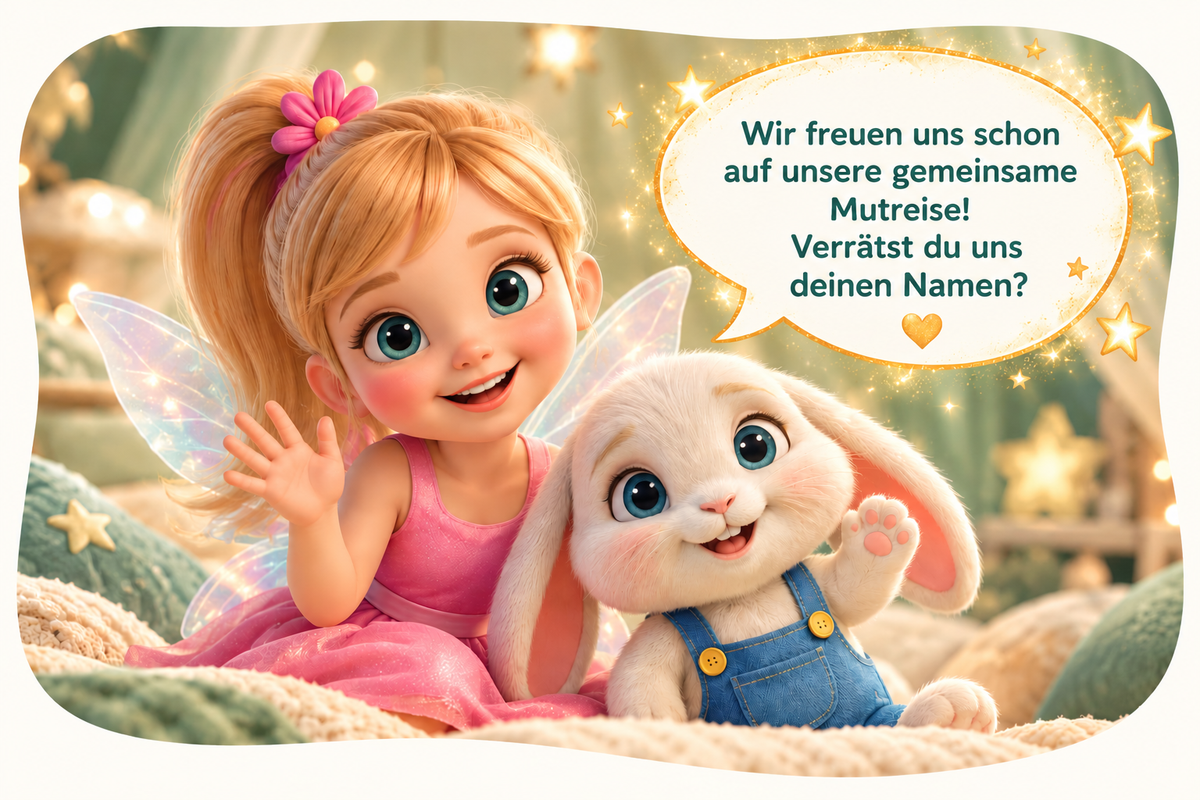 Mimi und Hasi freuen sich auf eure ganz persönliche Mutreise!