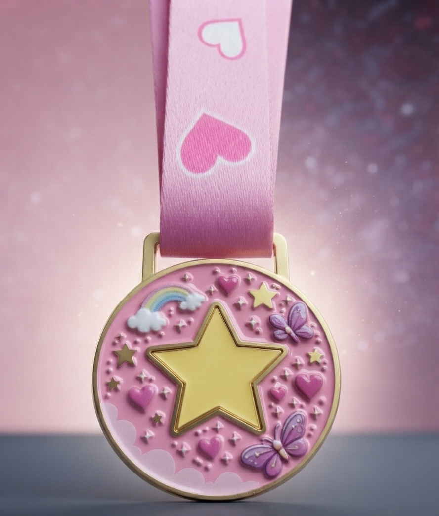 Selbstleuchtende Mutstern-Medaille für eine echte Heldin